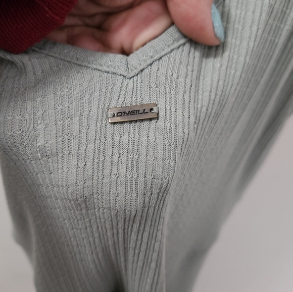 O'neil Sage green faux wrap mini dress sz. M - Picture 10 of 11